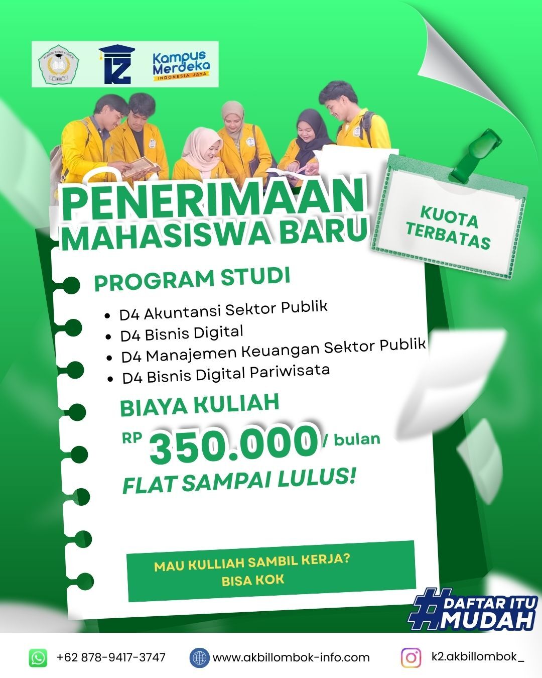 Kuliah Jurusan Bisnis Digital Pariwisata di AKBIL