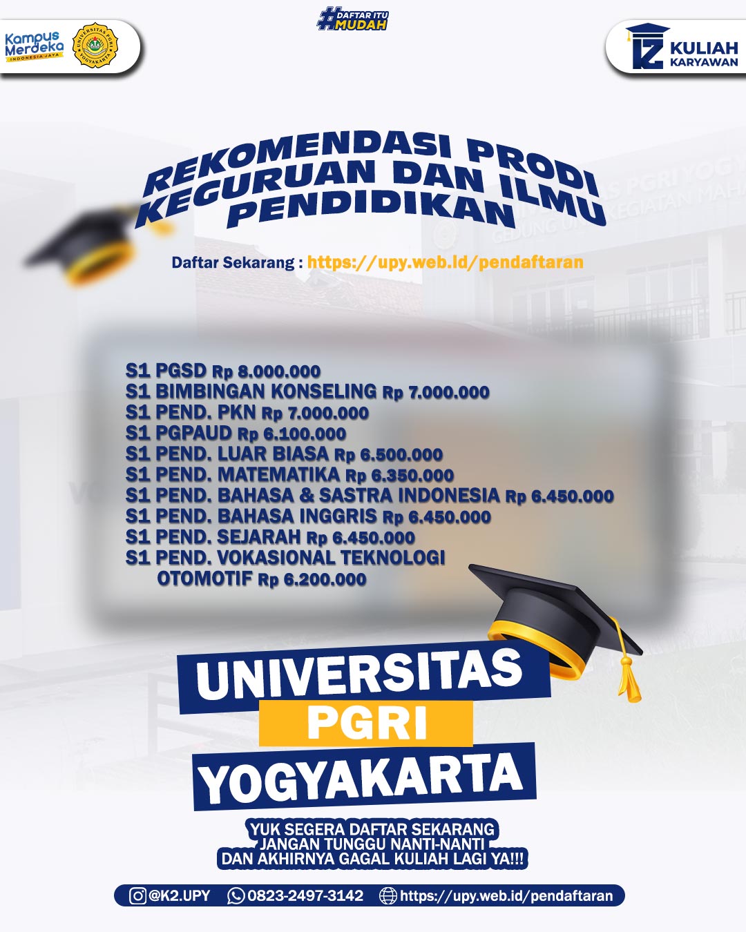 Rekomendasi Prodi FKIP untuk Kelas Karyawan di Universitas PGRI Yogyakarta