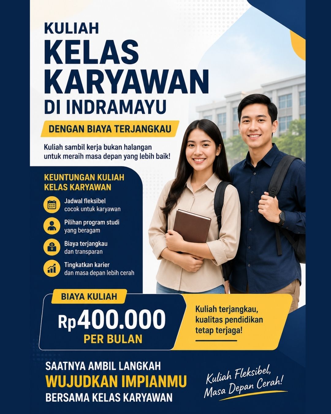 Kuliah Kelas Karyawan di Indramayu dengan Biaya Terjangkau 