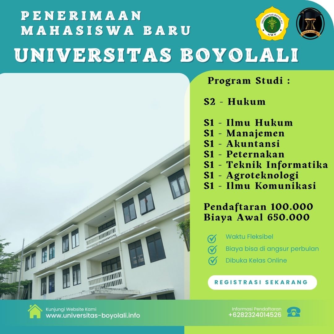 Kelebihan Kuliah Karyawan Di Kampus Universitas Boyolali