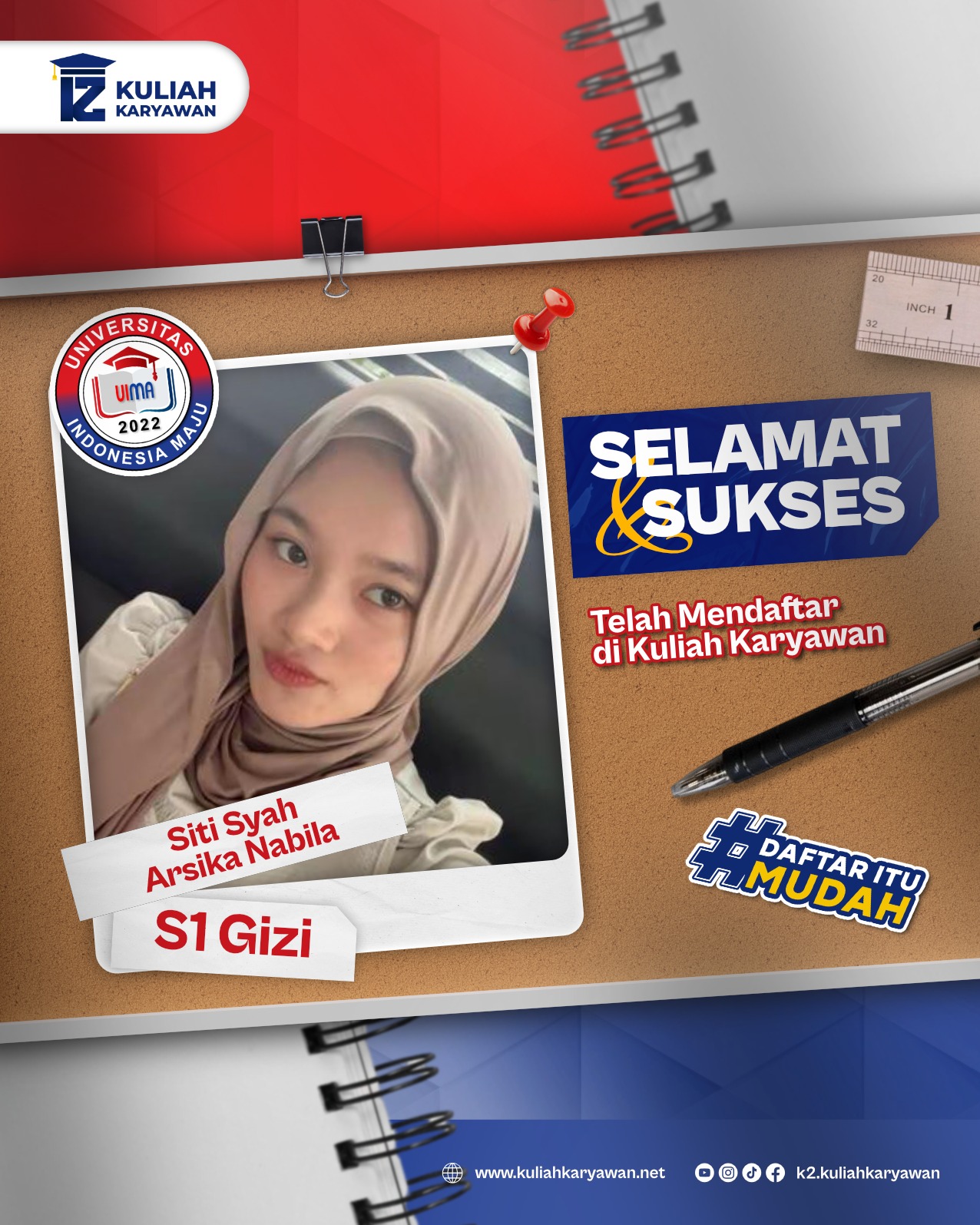 Biaya Kuliah S1 Gizi Di UIMA