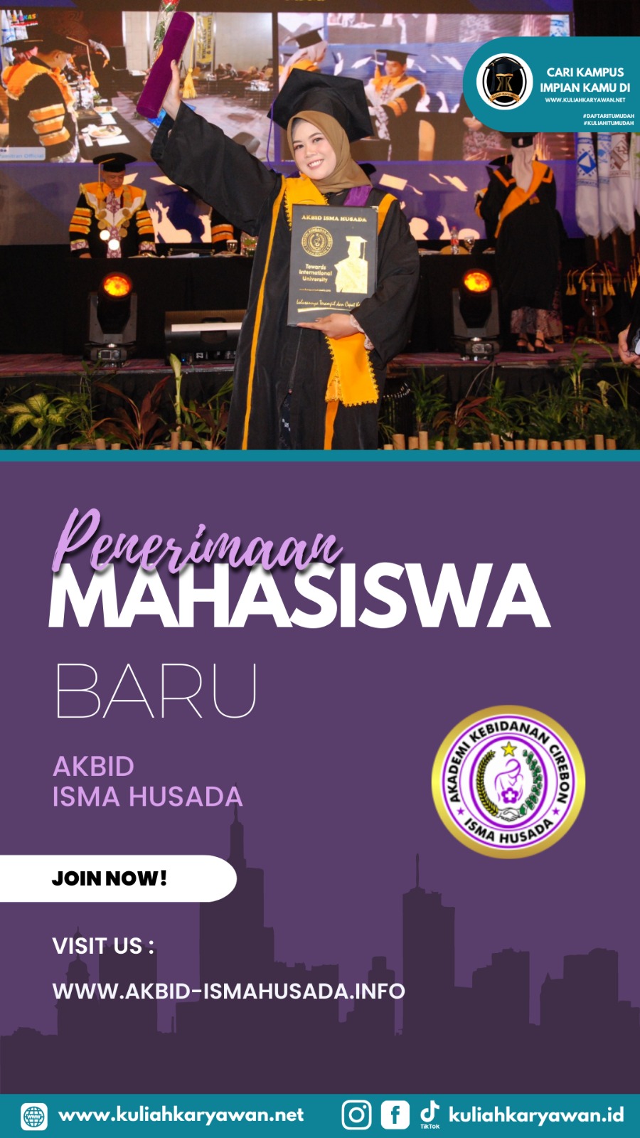 Mudahnya Daftar Online Penerimaan Mahasiswa Baru Kampus Akbid Isma Husada Cirebon