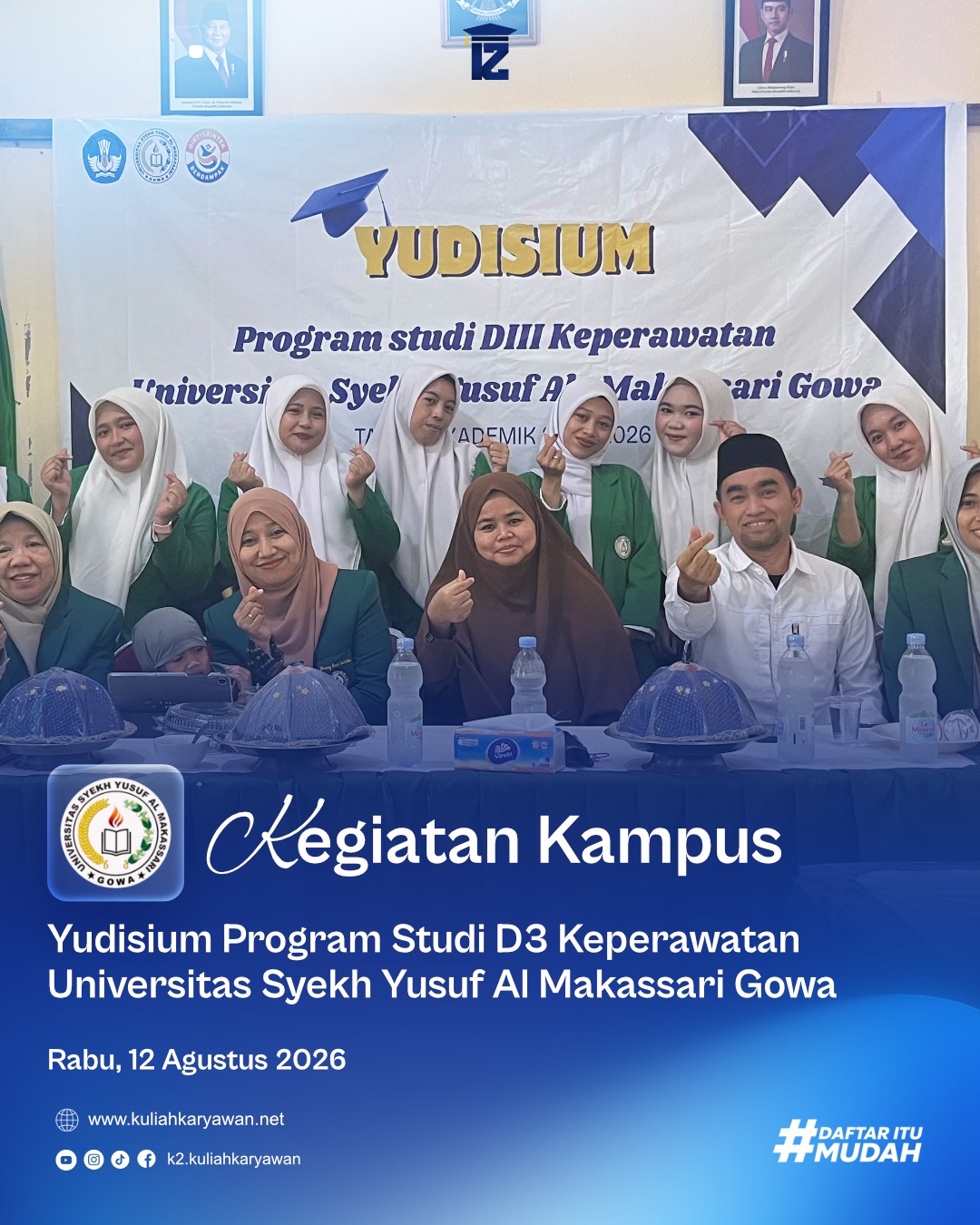 Yudisium Program Studi D3 Keperawatan Universitas Syekh Yusuf Al Makassari 2026