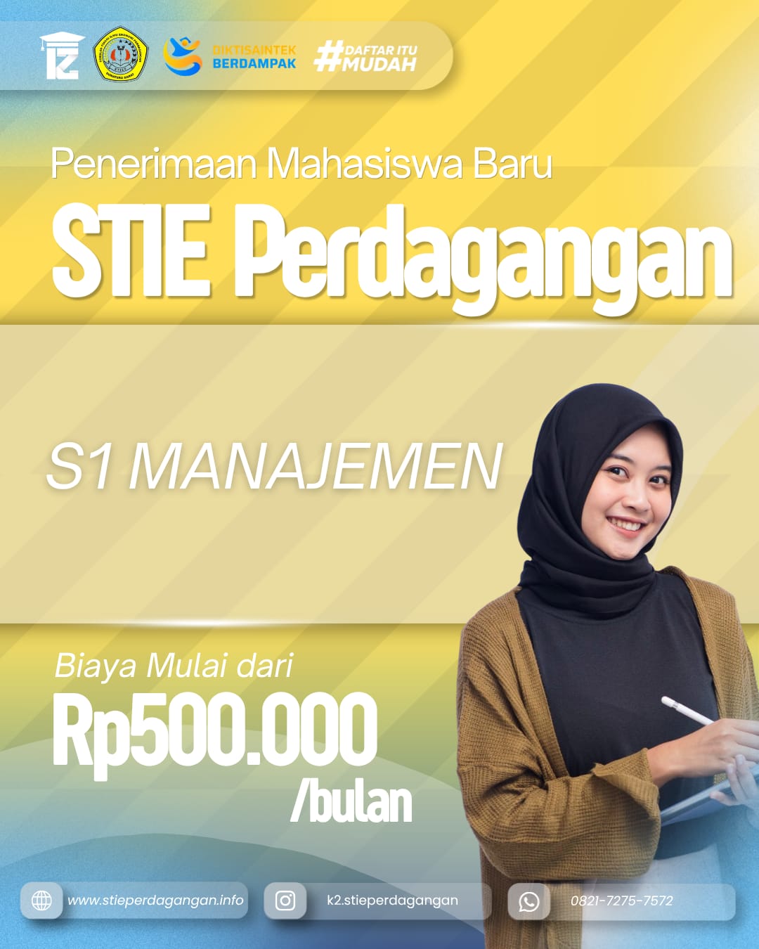 Hanya 500 Ribu Per Bulan Udah Bisa Raih Gelar Sarjana Di STIE Perdagangan