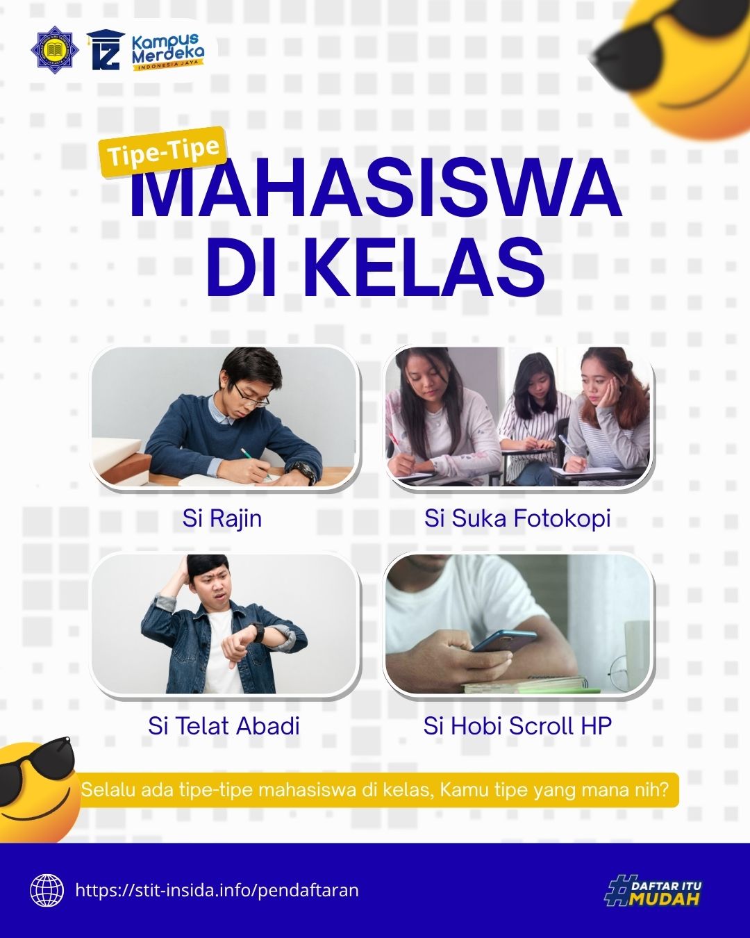 Tipe-Tipe Mahasiswa K2 STIT INSIDA Kalau di Kelas: Kamu Termasuk yang Mana?