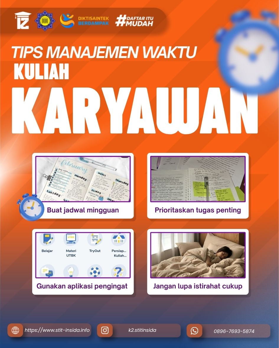 Cara Jitu Atur Waktu Biar Ga Keteteran di STIT INSIDA 