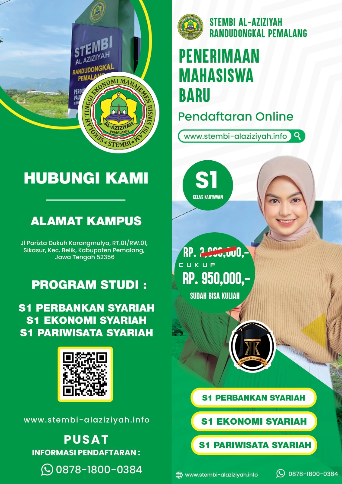 Pendaftaran Kuliah Ekonomi Syariah STEMBI Al-Aziziyah