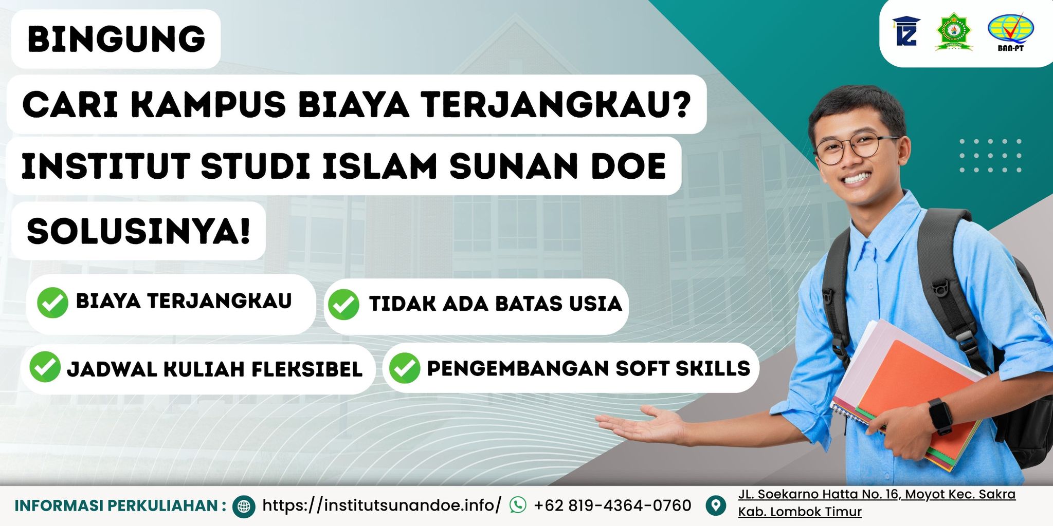 Kuliah dengan Biaya Bisa di Bayar Bulanan Di Institut Studi Islam Sunan Doe