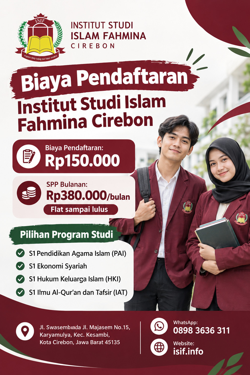 Biaya Pendaftaran Institut Studi Islam Fahmina Cirebon