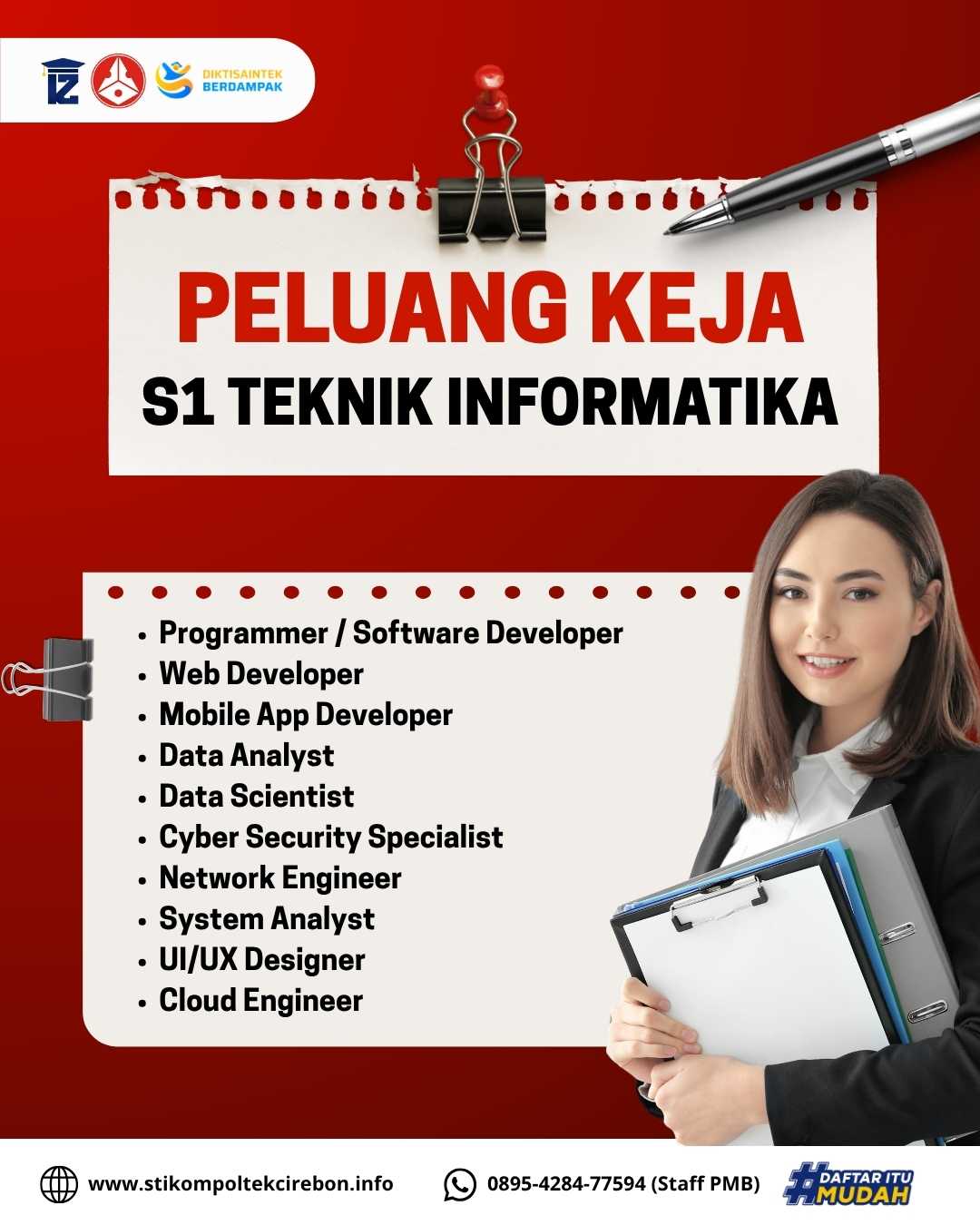 Peluang kerja S1 Teknik Informatika STIKOM Poltek Cirebon