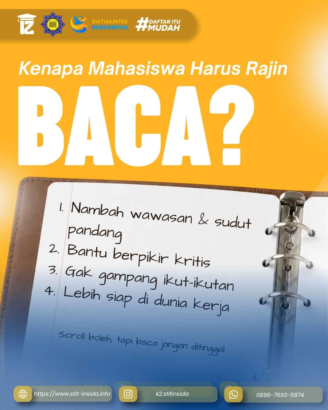 Kenapa Mahasiswa Harus Rajin 