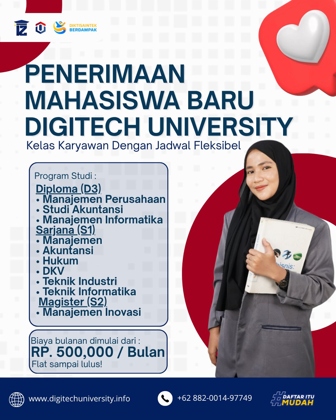 Penerimaan Mahasiswa Baru Digitech University