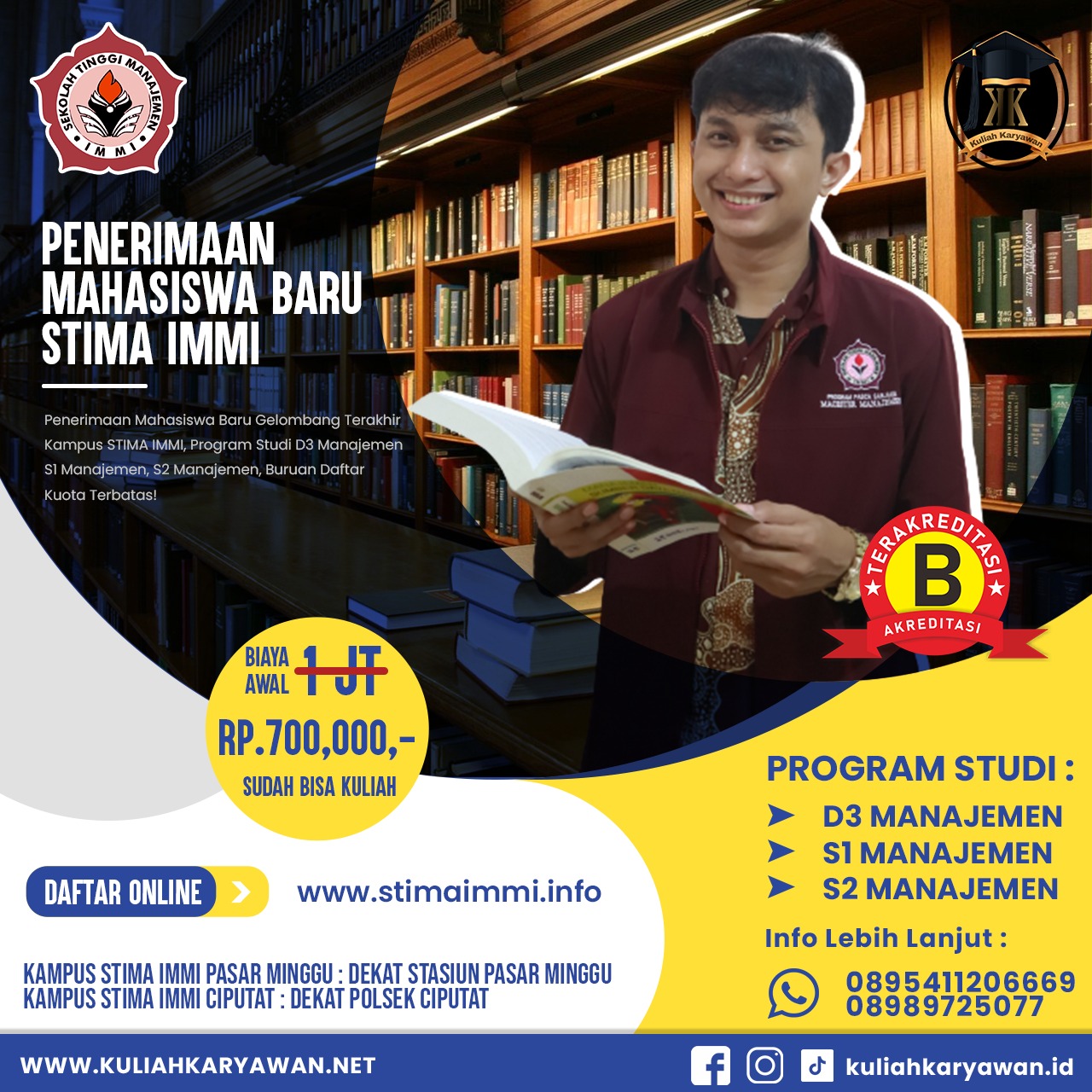 Sekolah Tinggi Manajemen S1 dan S2 Wilayah Ciputat