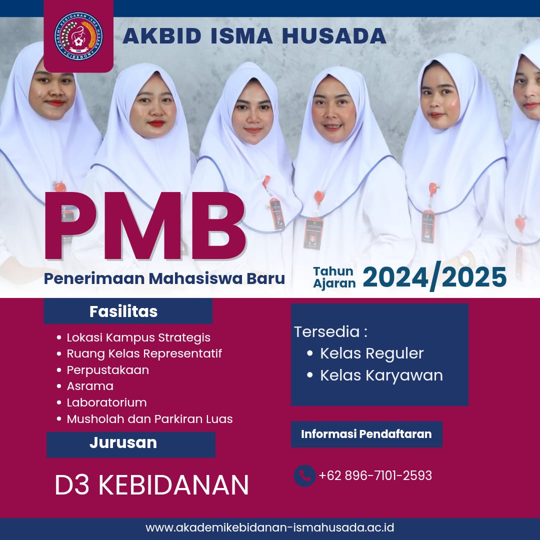 Pendaftaran D3 Kebidanan Akbid Isma Husada Cirebon K2