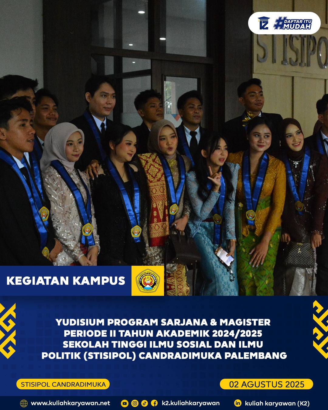Yudisium Periode II STISIPOL Candradimuka Palembang 