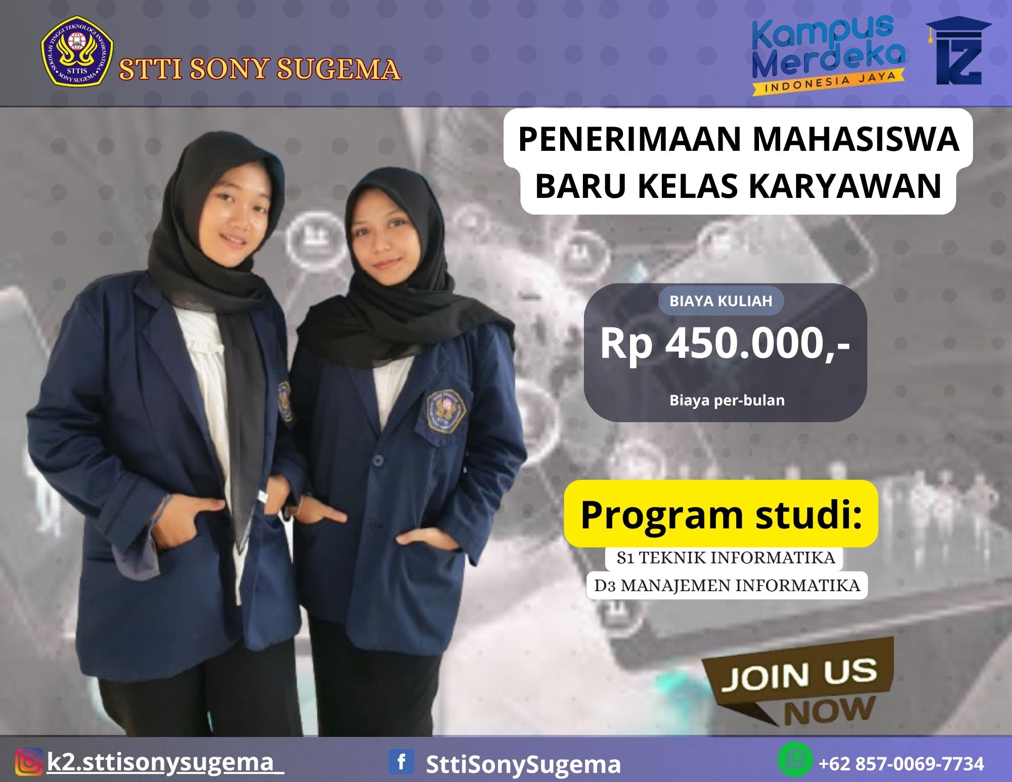 Kuliah Hybrid di Karawang STTI Sony Sugema