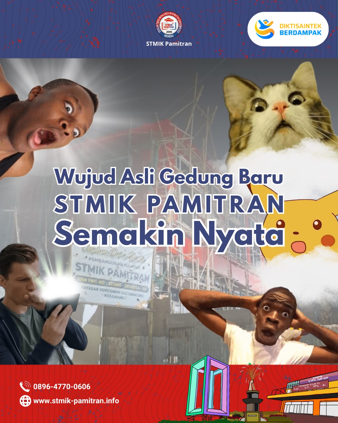 Wujud Asli Gedung Baru STMIK Pamitran Semakin Nyata