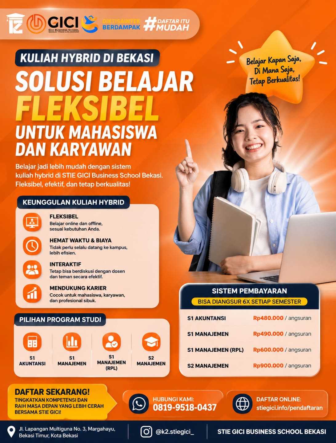 Kuliah Hybrid di Bekasi Solusi Belajar Fleksibel untuk Mahasiswa dan Karyawan