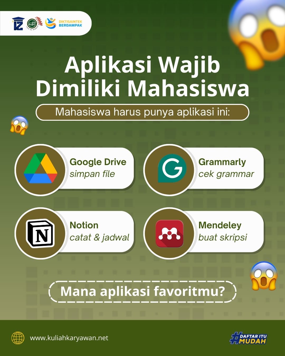 Rekomendasi Aplikasi Wajib Mahasiswa Serta Info Kuliah S1 Online Surabaya Paling Murah