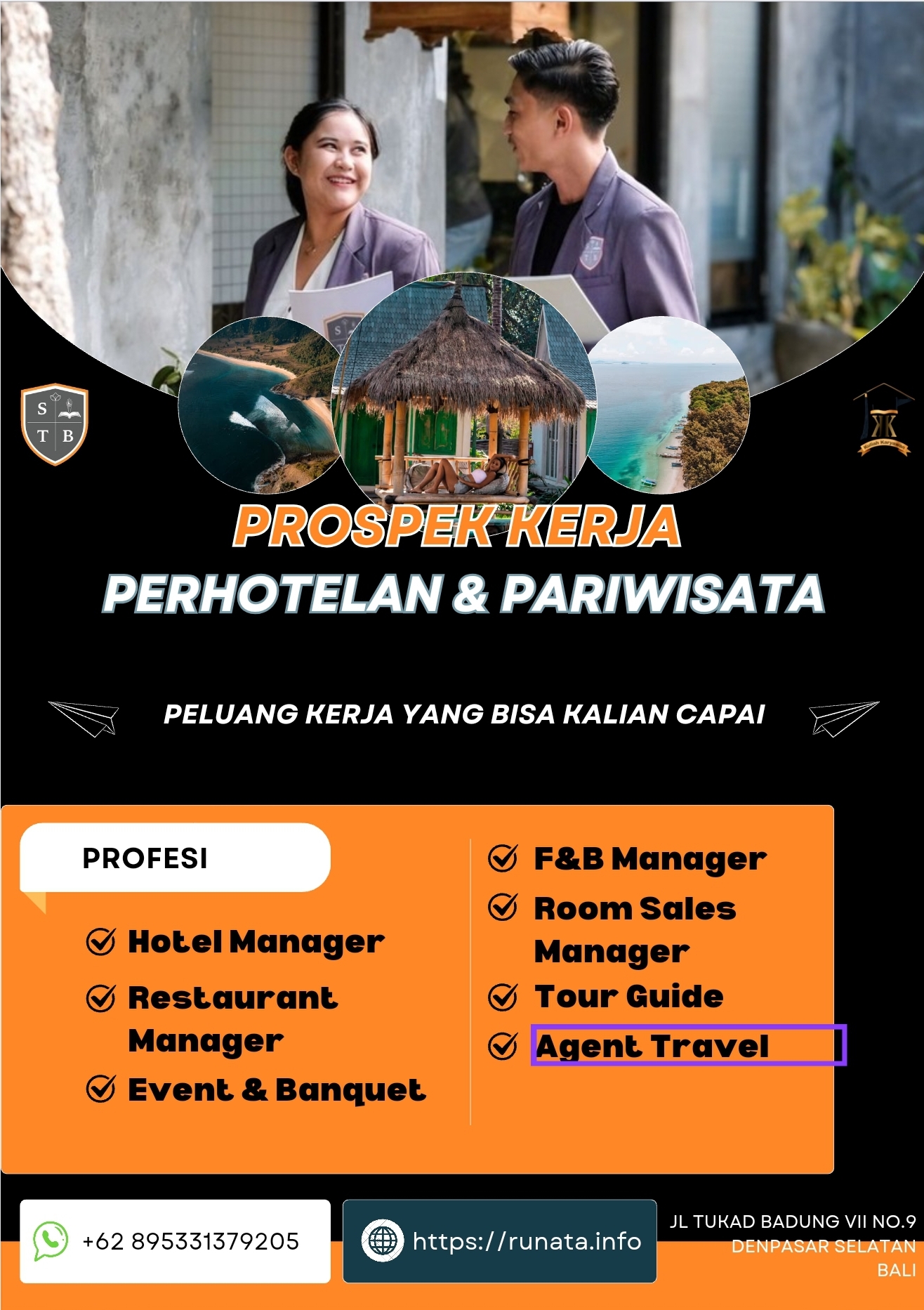 Peluang Kerja di Kampus STB RUNATA