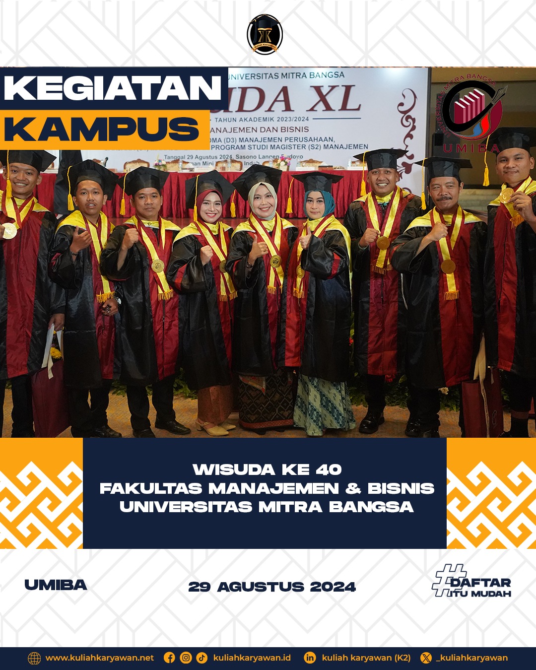 Jurusan S2 Manajemen Kelas Karyawan UMIBA Tanjung Barat