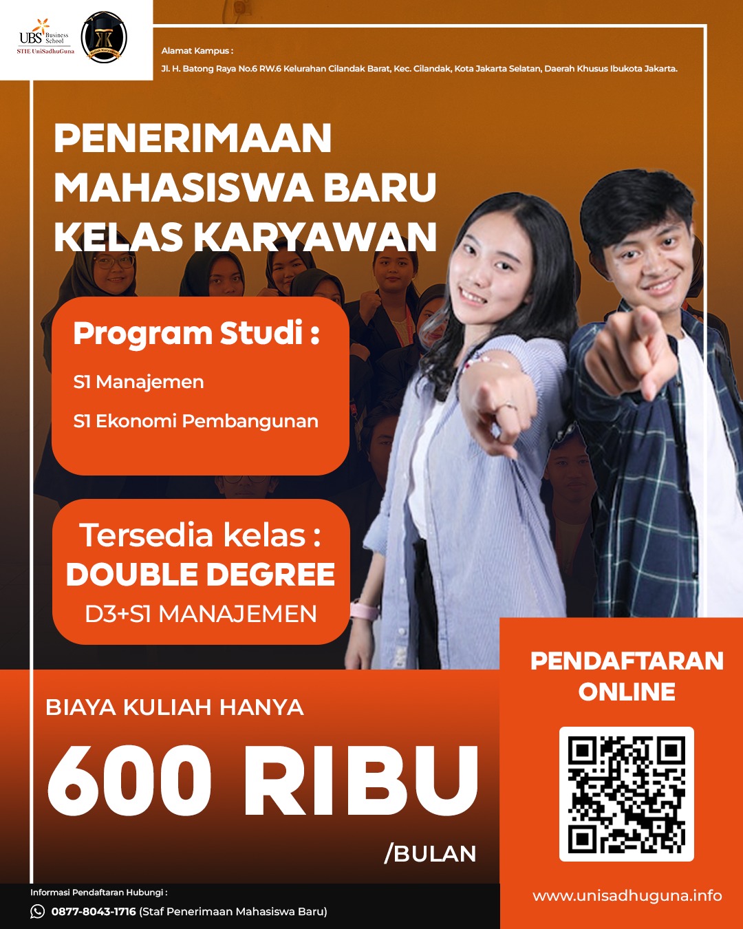 Kuliah Malam Kampus STIE UniSadhuGuna