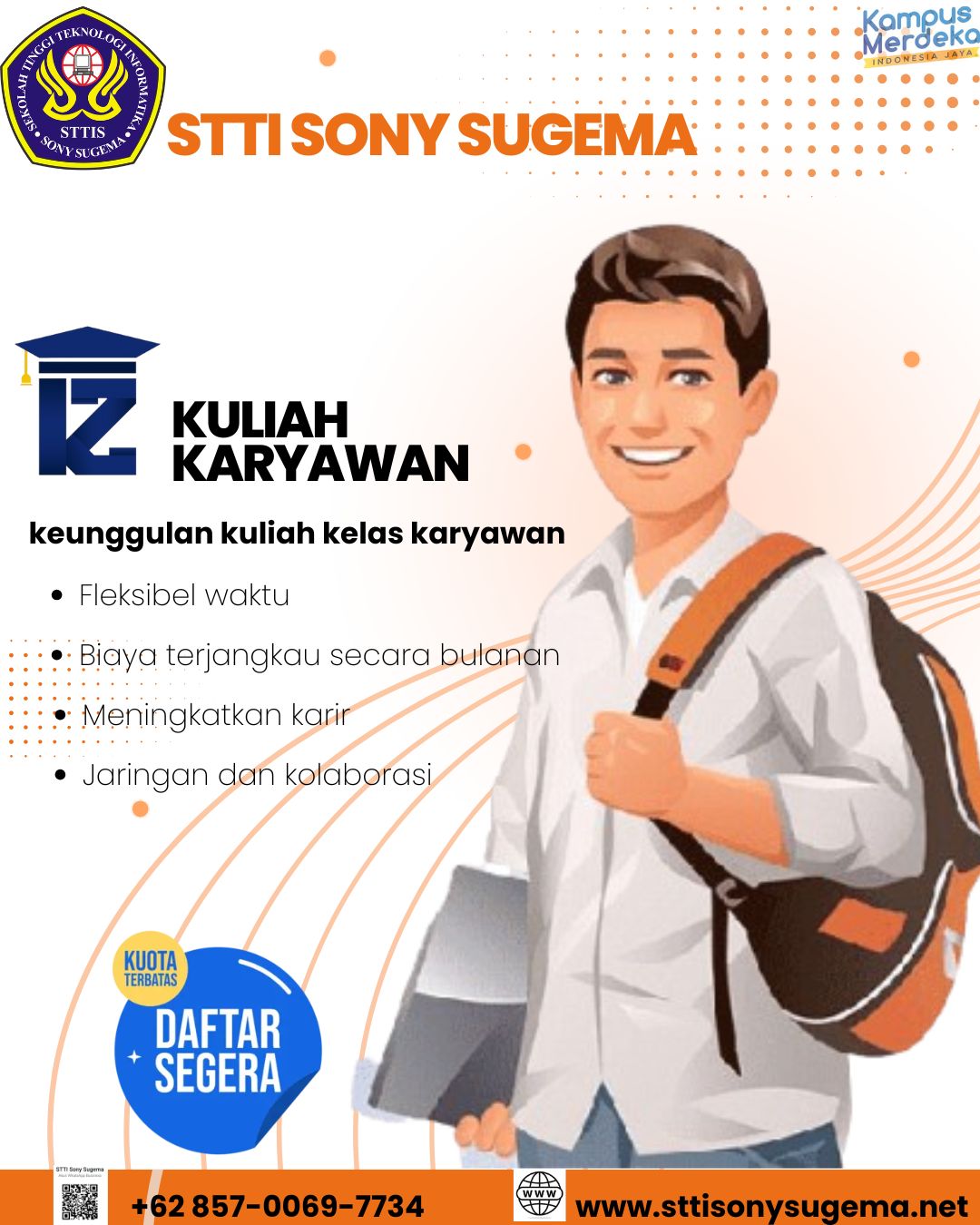 Jadwal Kuliah STTI Sony Sugema