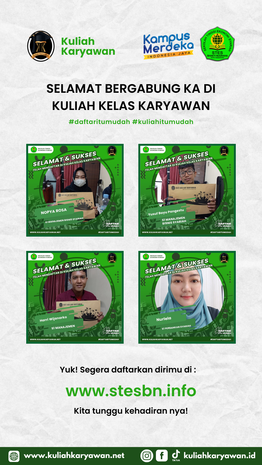 Informasi Kuliah Karyawan STES Bhakti Nugraha