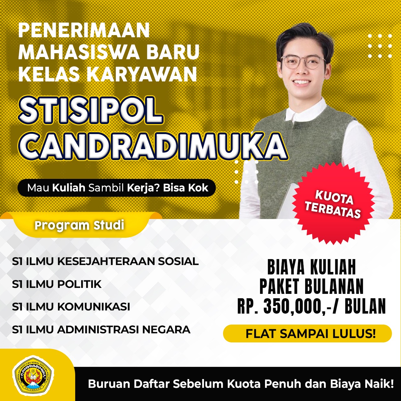 Kuliah Murah di Kota Palembang Kelas Karyawan STISIPOL Candradimuka Palembang