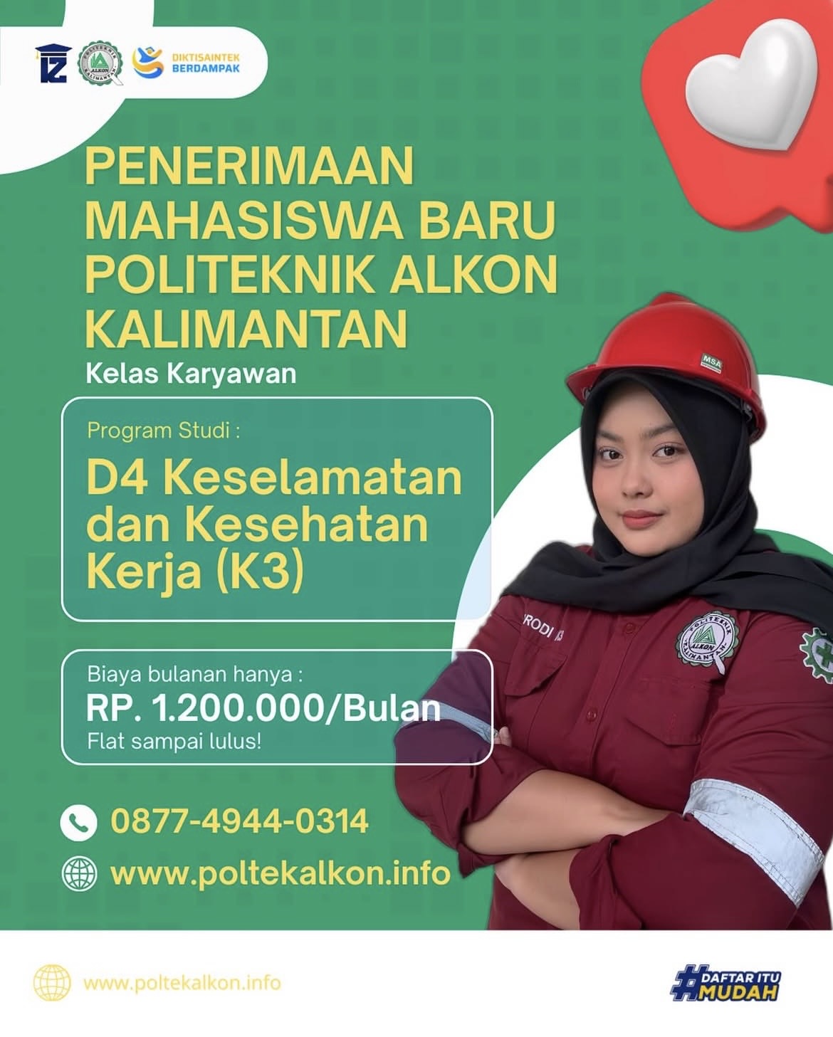 Kuliah K3 Sambil Kerja di Politeknik Alkon Kalimantan
