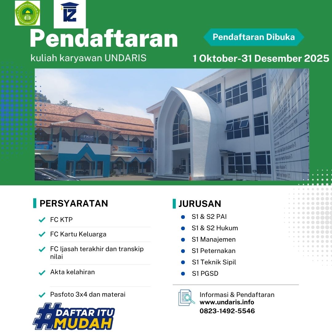 Pendaftaran Mahasiswa Baru UDNARIS