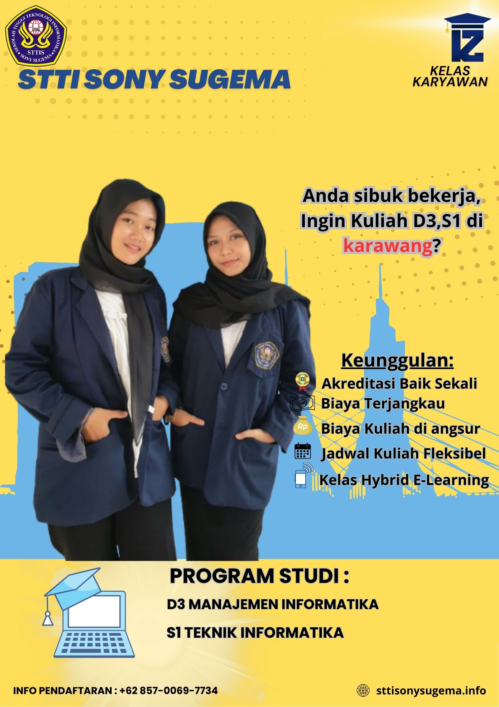 Biaya Kuliah Terjangkau STTI Sony Sugema