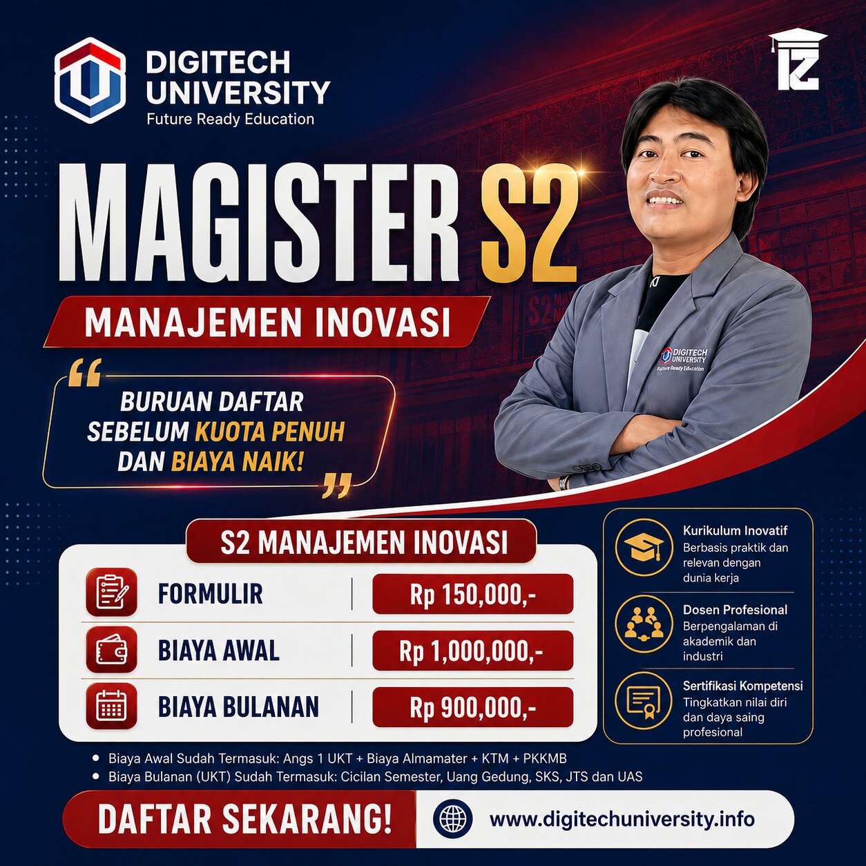 Kuliah S2 Terjangkau dan Fleksibel di Digitech University