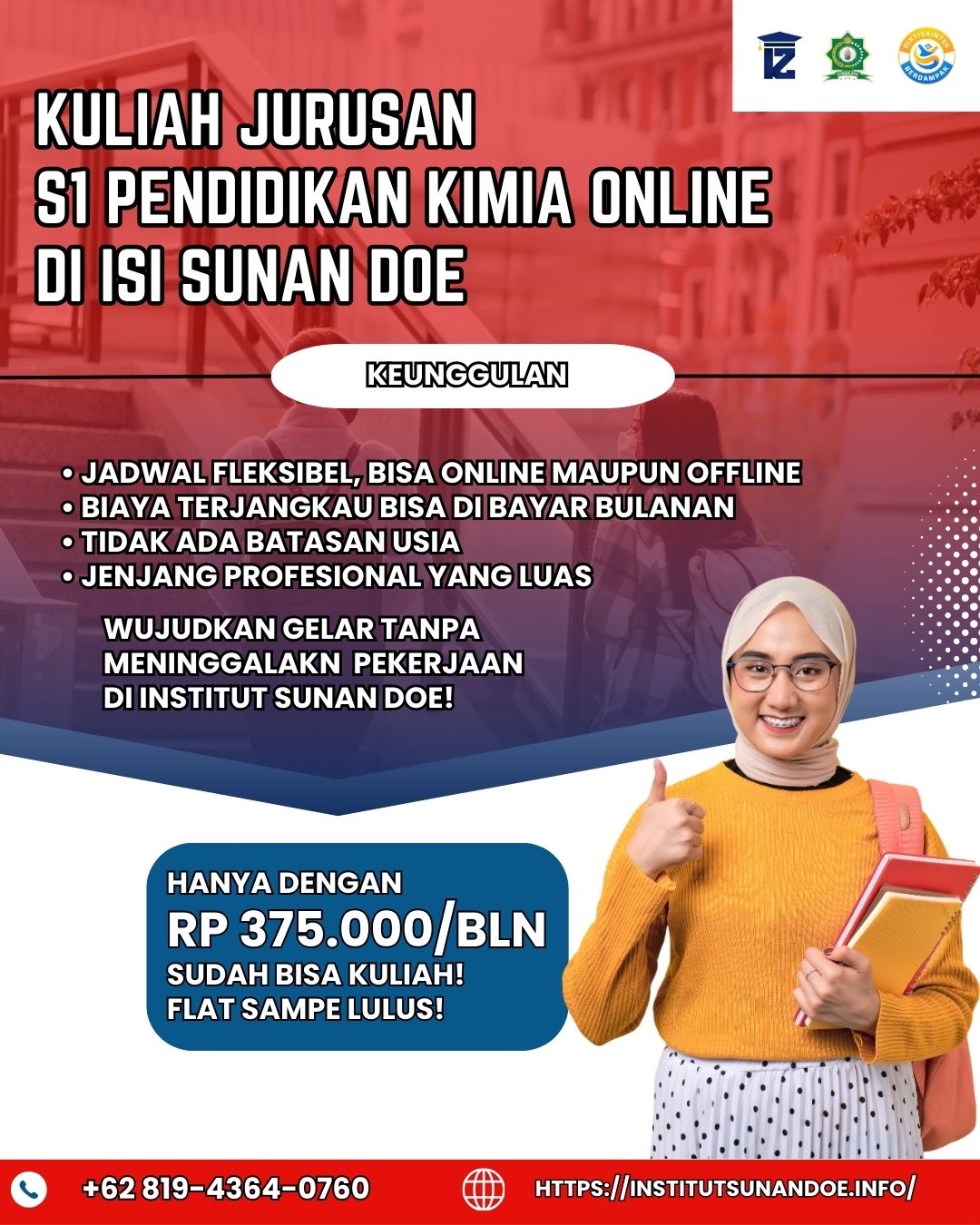 Kuliah Jurusan S1 Pendidikan Kimia dengan Biaya Terjangkau di Institut Sunan Doe