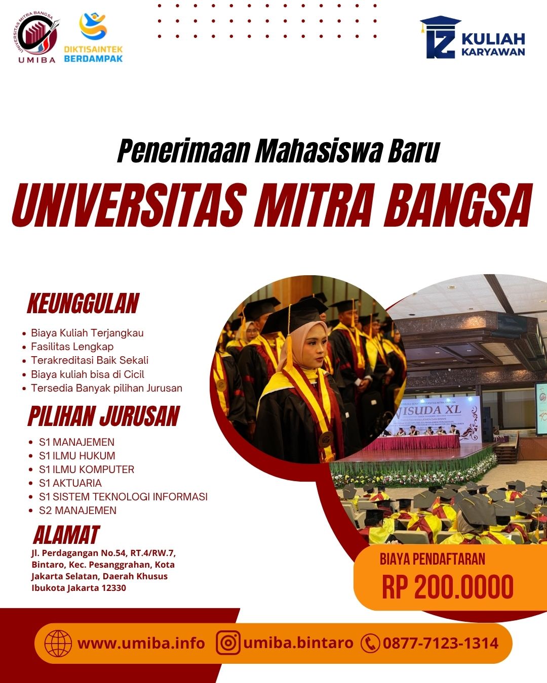 Kuliah S1 Manajemen di Kampus Universitas Mitra Bangsa Bintaro