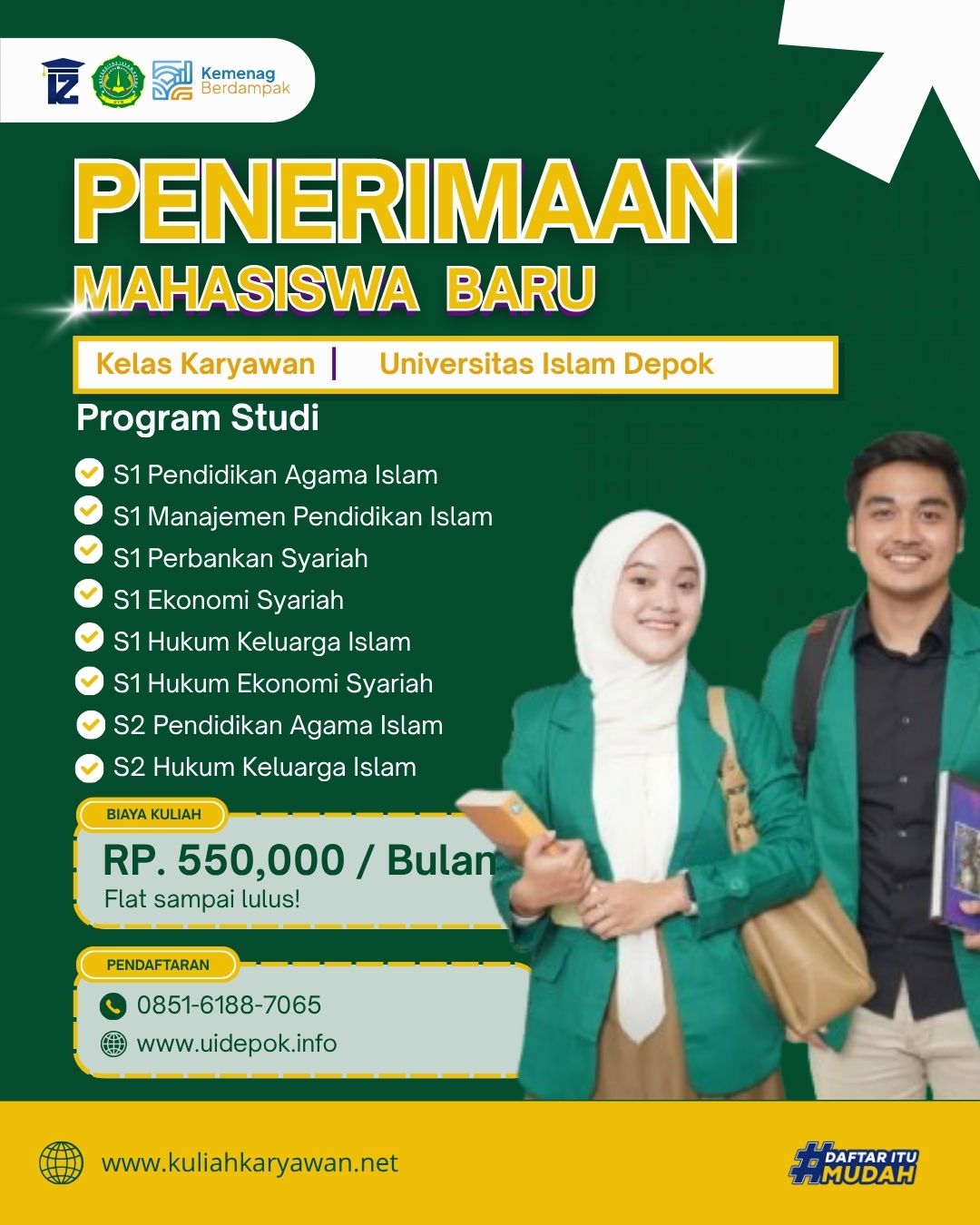 Penerimaan Mahasiswa Baru Universitas Islam Depok