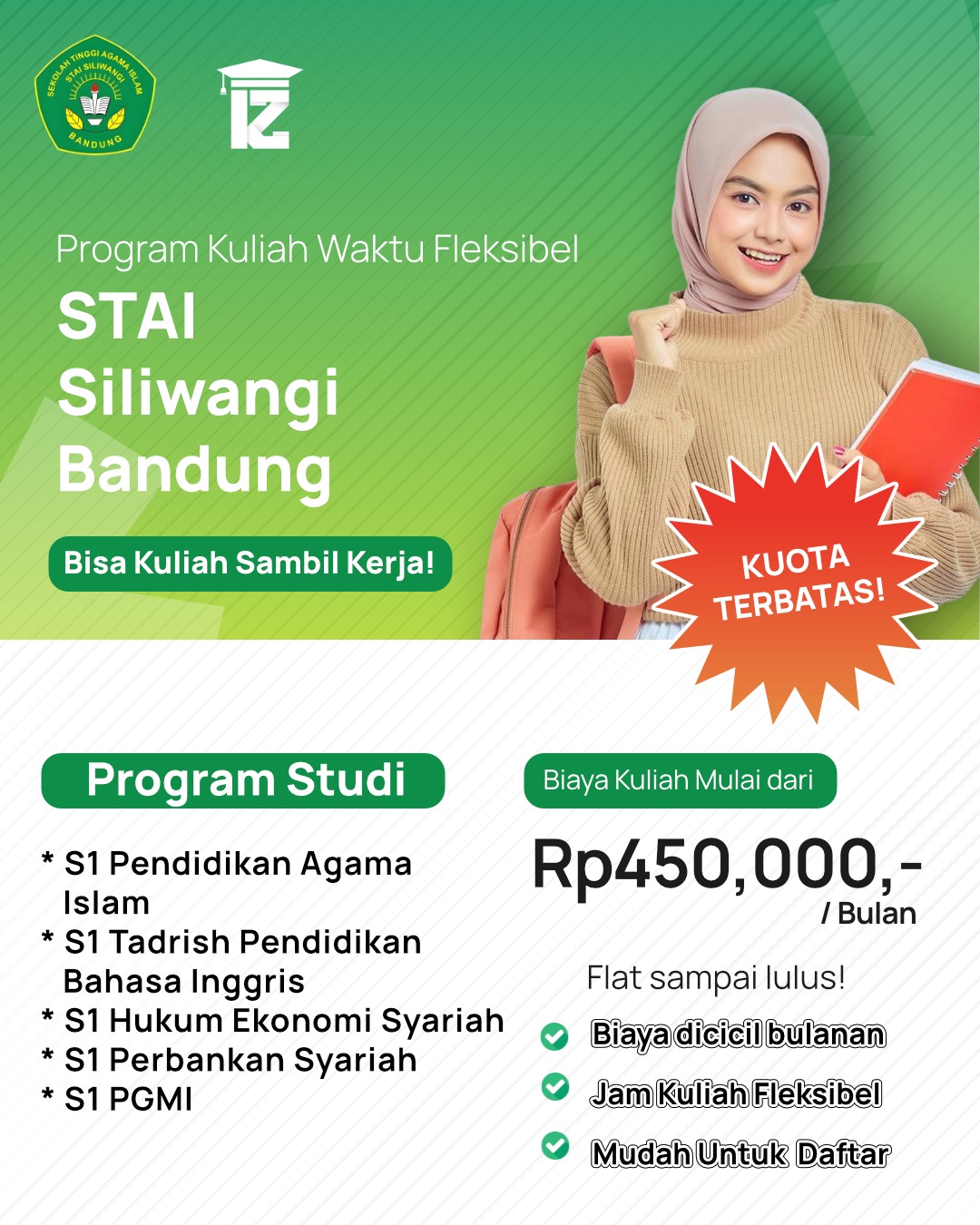 Pendaftaran Gelombang 2 STAI Siliwangi Segera Ditutup Jangan Sampai Terlewat