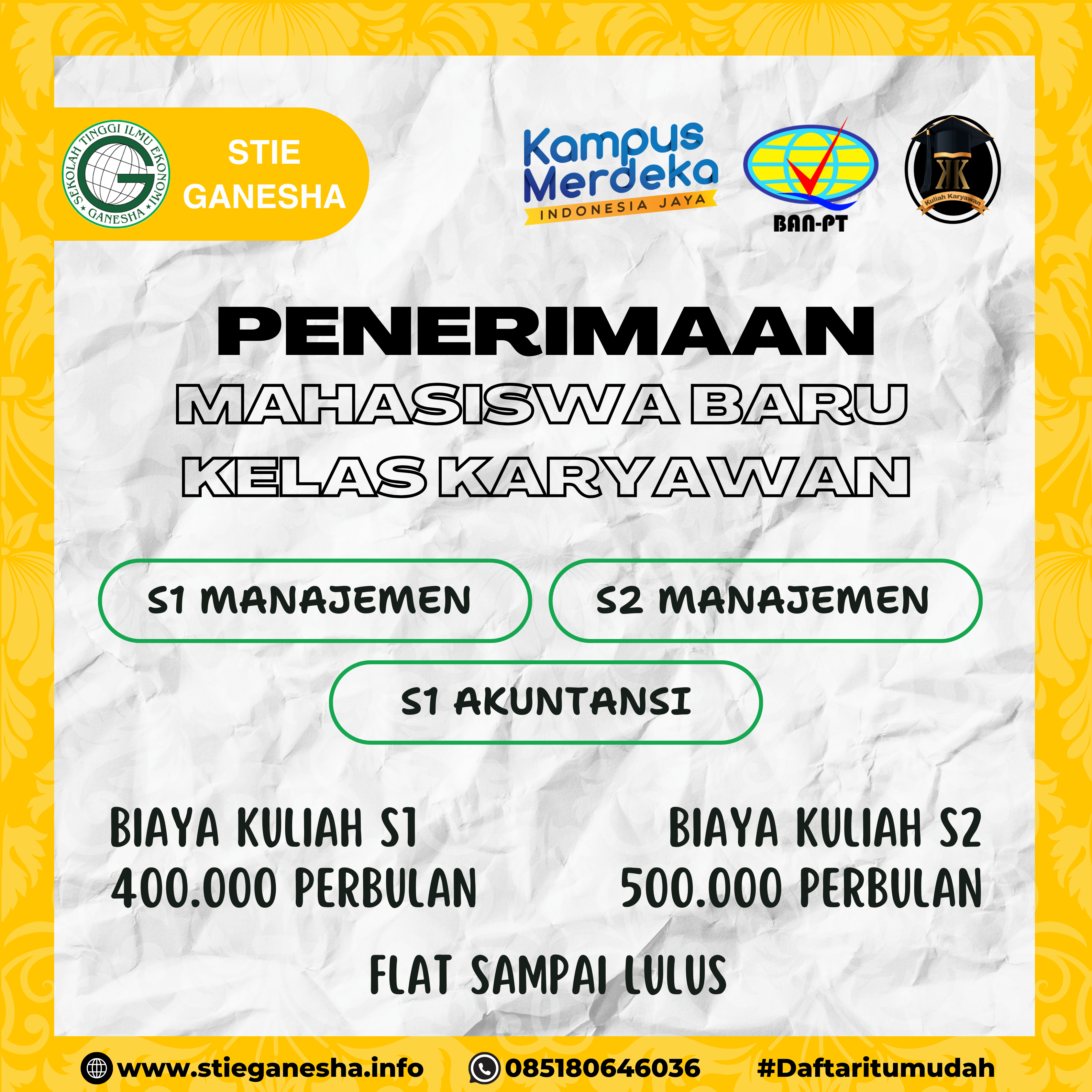 Kuliah Dengan Biaya Terjangkau di STIE Ganesha