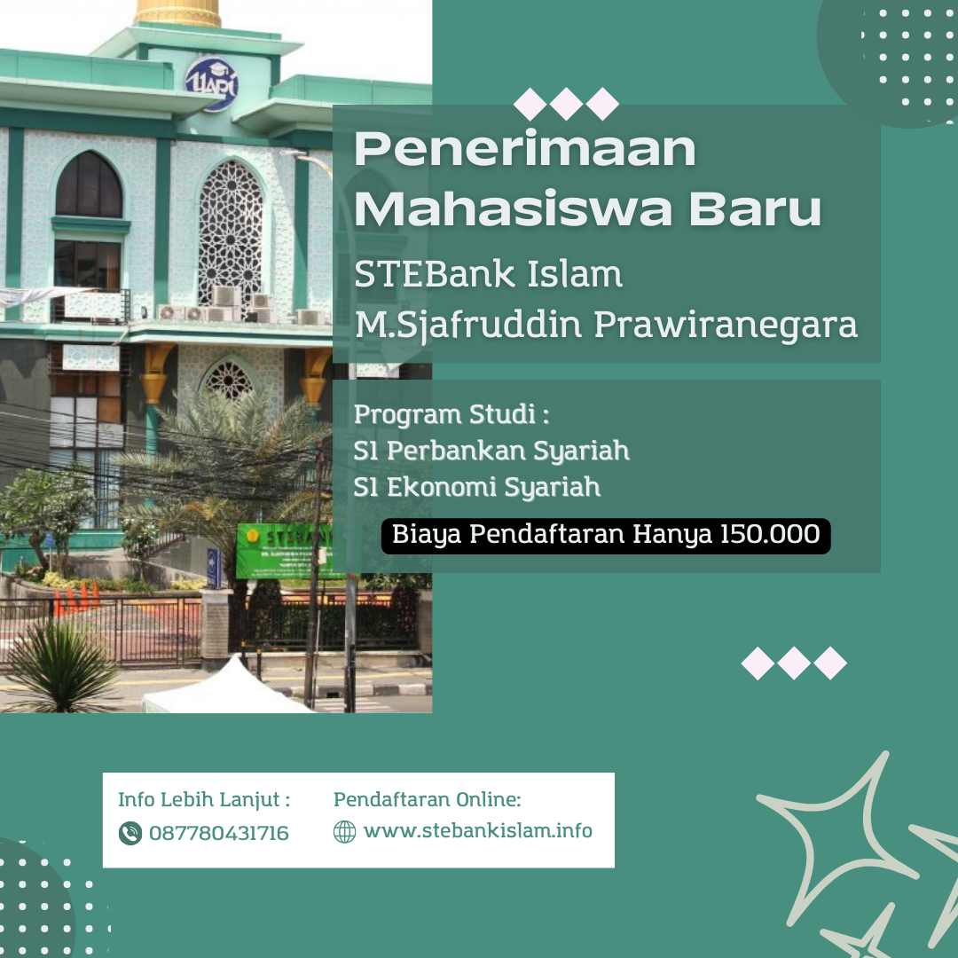 S1 Perbankan Syariah Di STEBank Islam M.Sjafruddin Prawiranegara