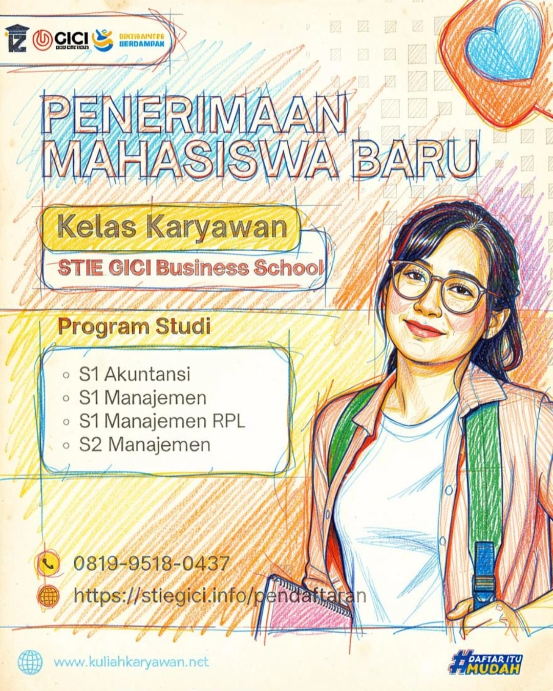 Daftar Online di STIE GICI Business School Bekasi