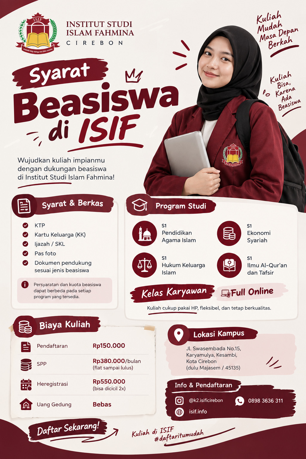 Syarat Beasiswa di Institut Studi Islam Fahmina