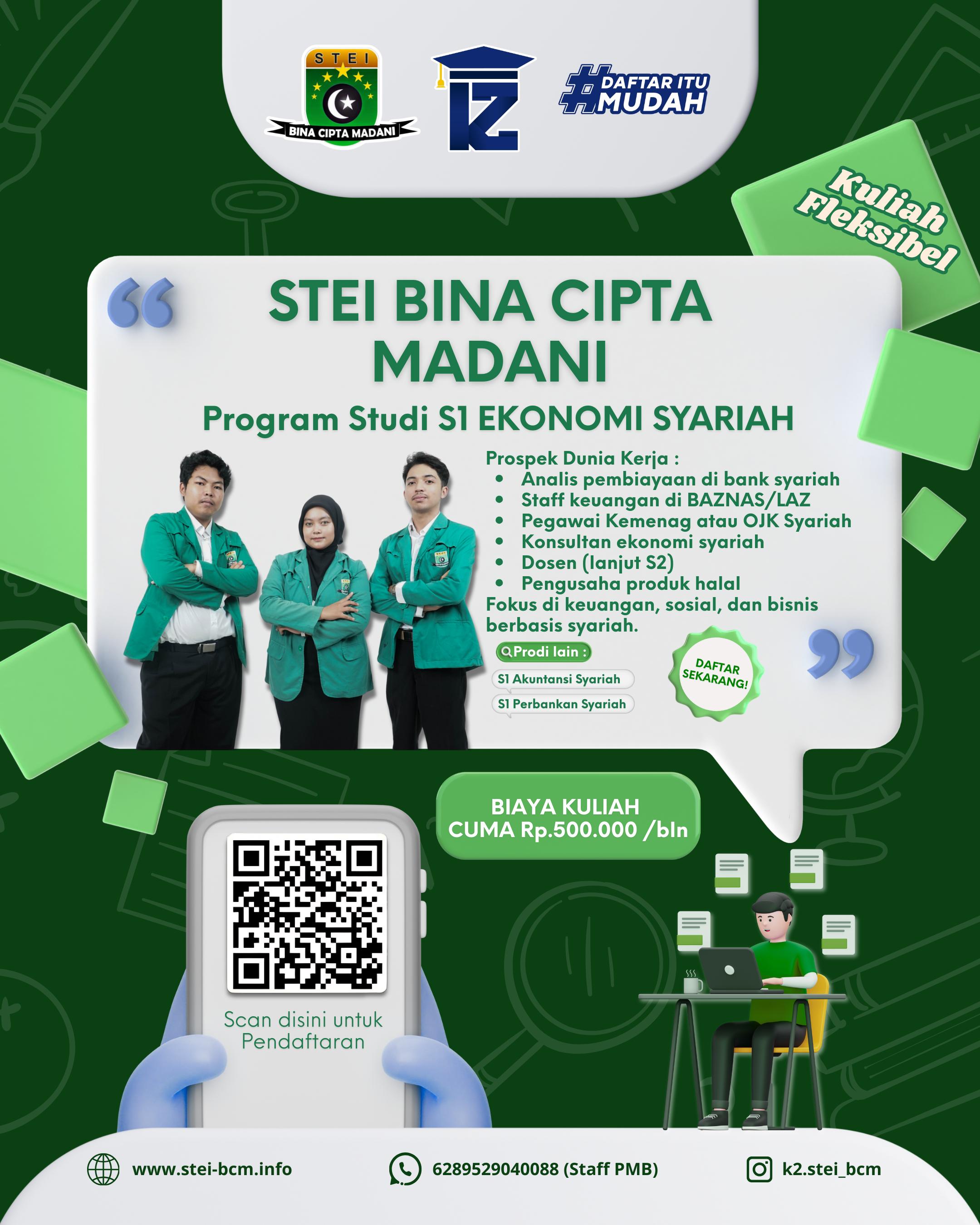 Prospek Kerja S1 Ekonomi Syariah di Kampus STEI BCM Karawang