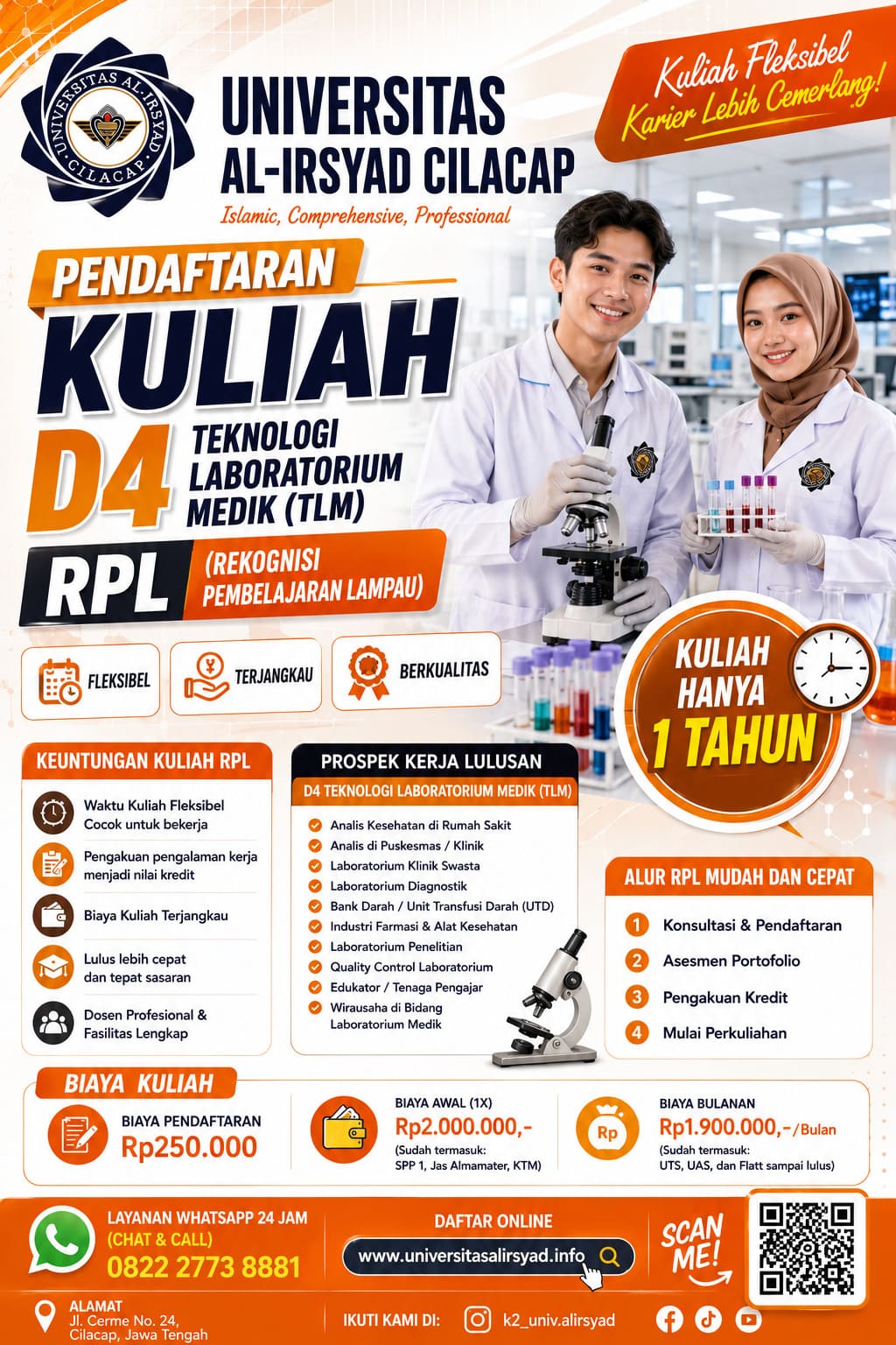 Kuliah D4 Teknologi Lab Medik 1 Tahun Lulus 