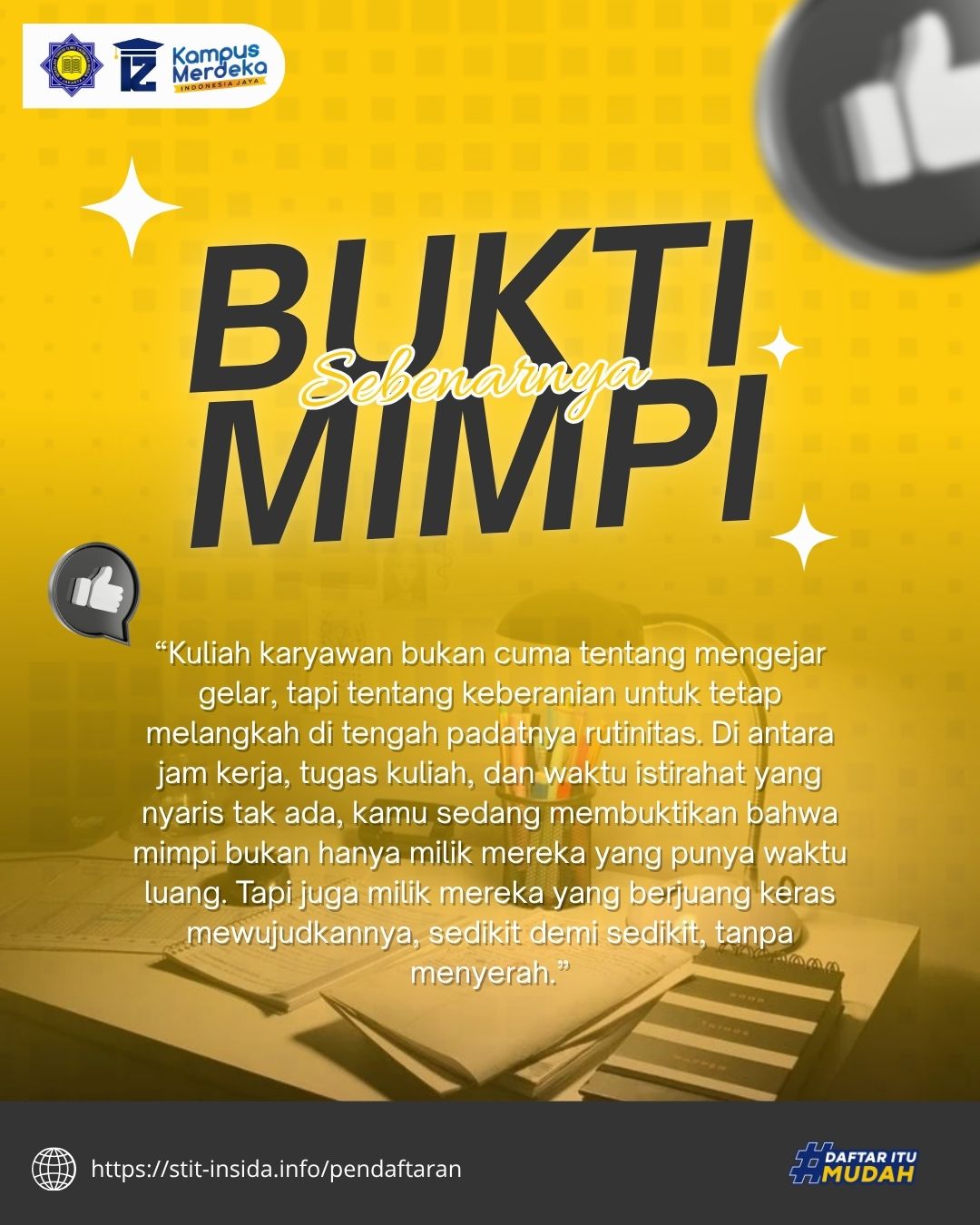 Kuliah Karyawan di STIT INSIDA Jakarta Timur 