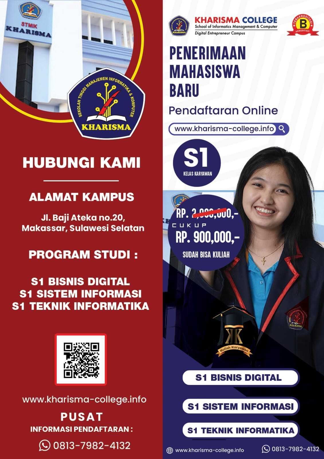 Salah Satu Perguruan Tinggi Swasta (PTS) Terbaik di Makassar : STMIK Kharisma Makassar 