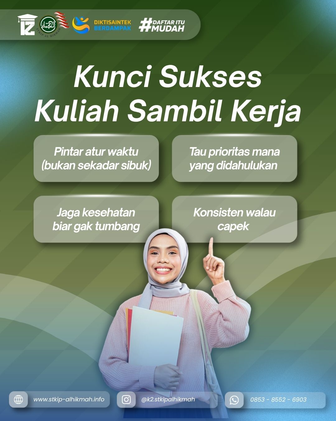 Kunci Sukses Kuliah Sambil Kerja Biaya Murah Di STKIP Al Hikmah