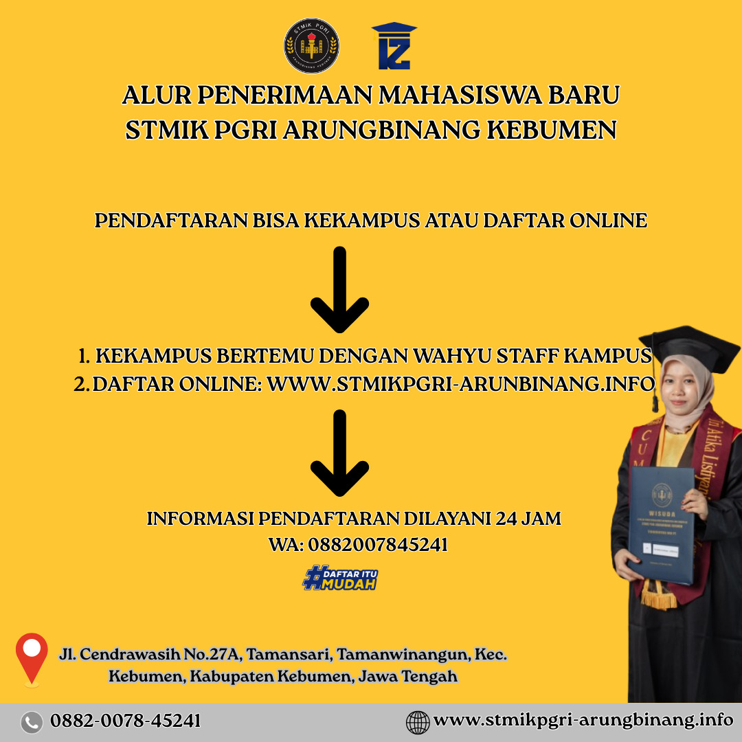 Gerakan Ajak Temenmu Daftar Kuliah di STMIK PGRI Arungbinang Dapatkan Fee 600rb/mahasiswa