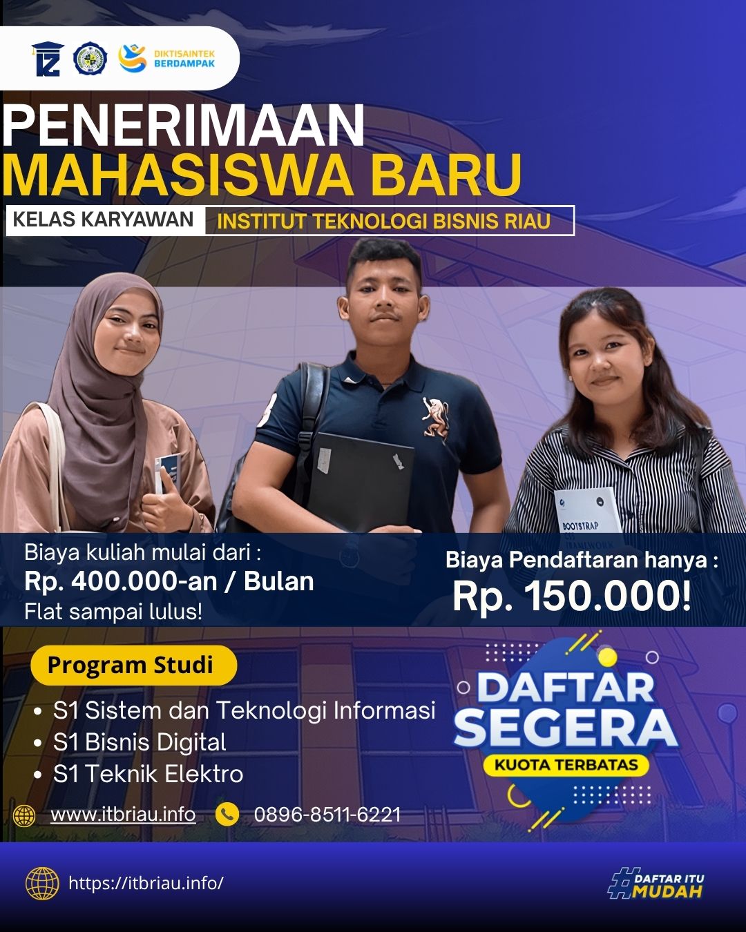 Kampus ITB Riau Bisa Kuliah Sambil Kerja