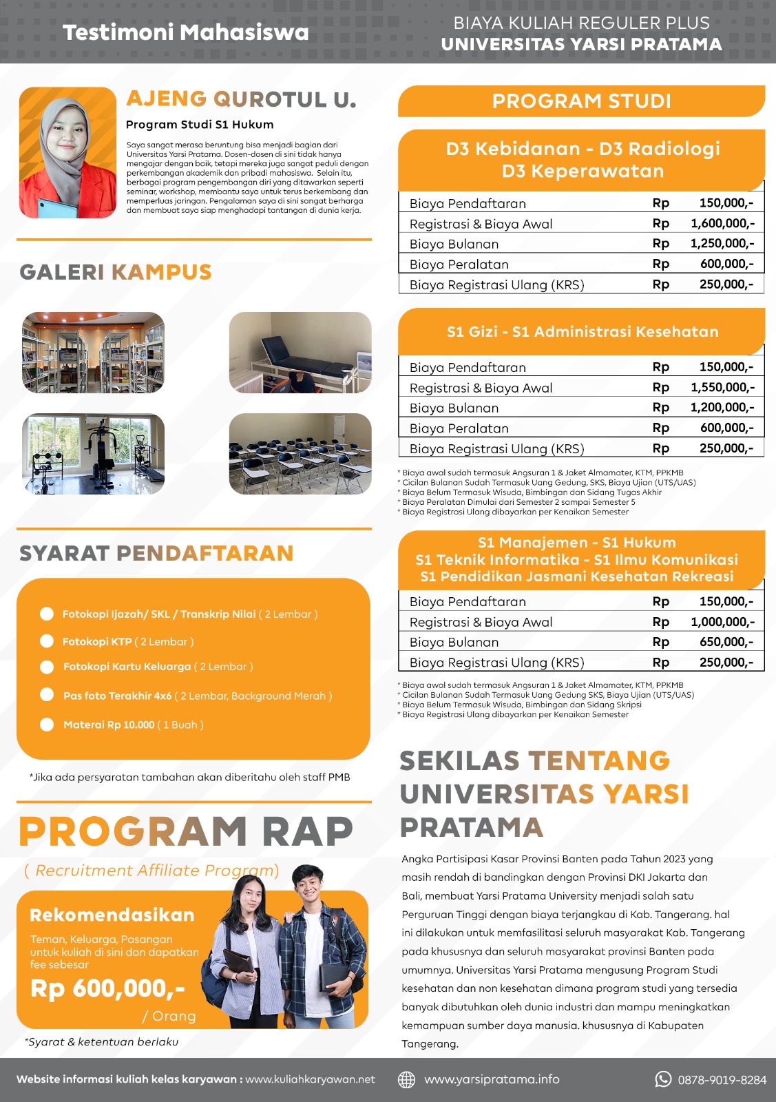 Solusi Kuliah Sambil Kerja Pilih Universitas Yarsi Pratama Tangerang