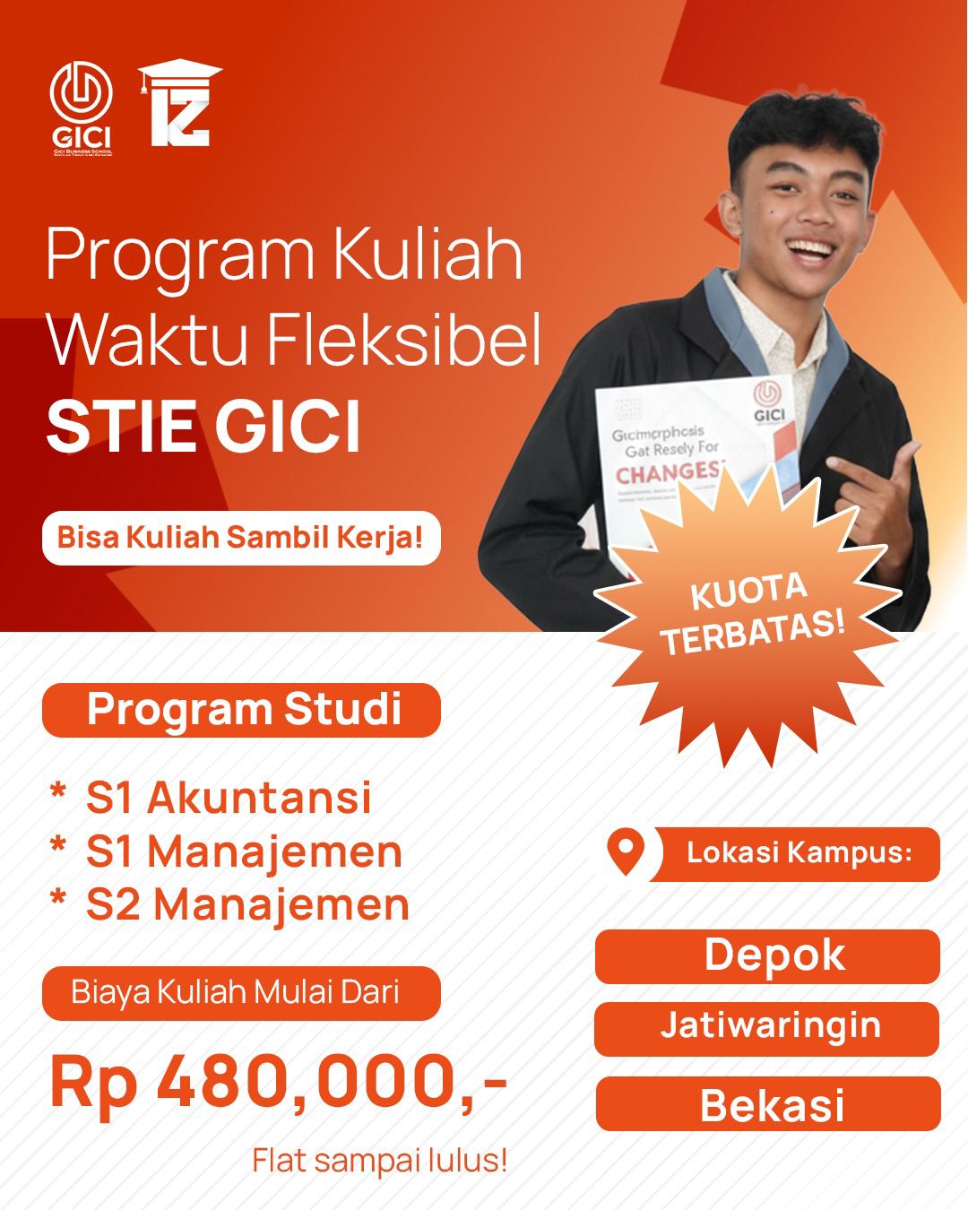 Jadwal Kuliah Karyawan S1 Manajemen STIE GICI DEPOK